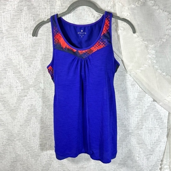Athleta supercharged tank electro vibrant cobalt size S - Picture 2 of 6
